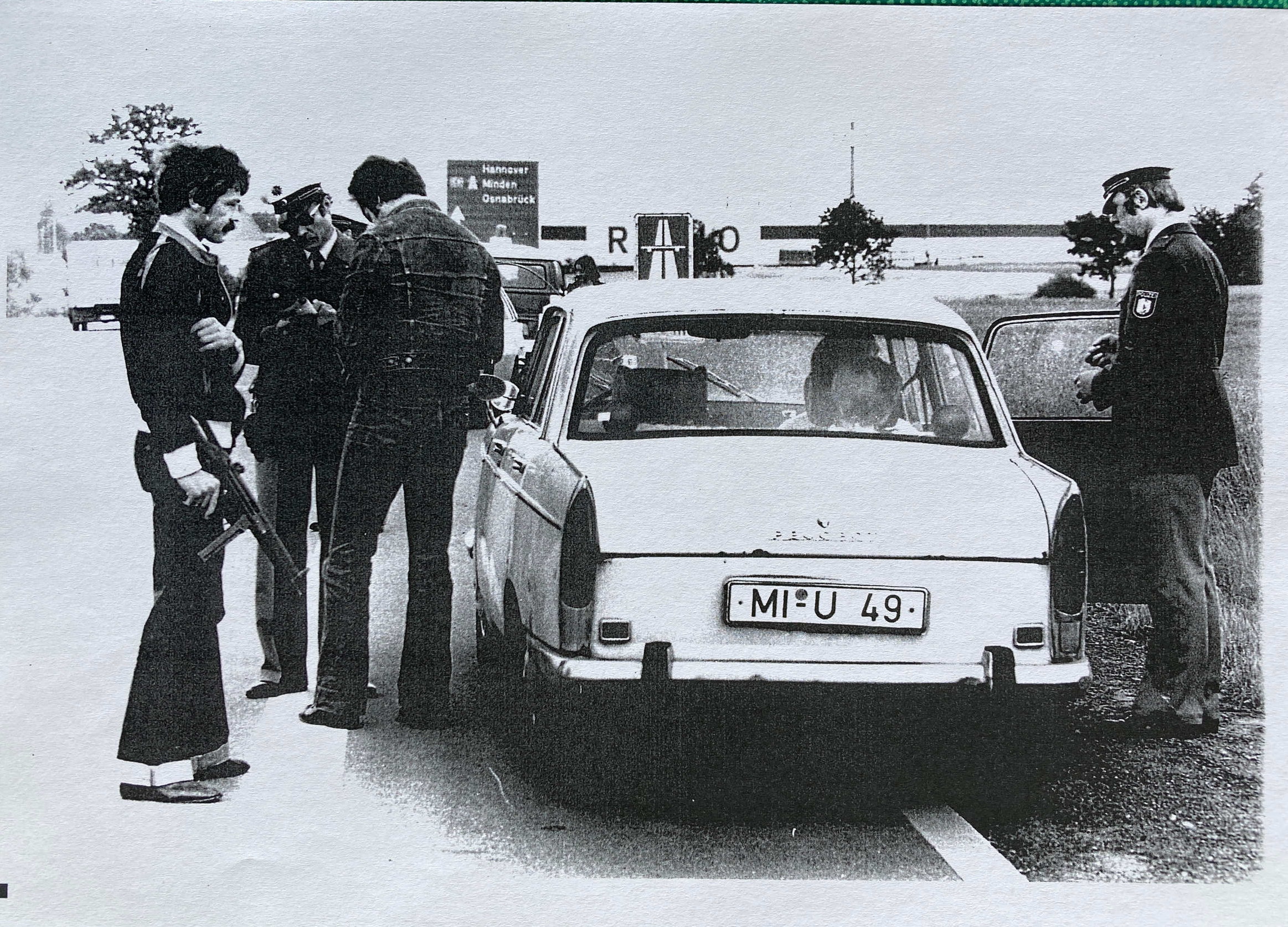 Terroristen-Fahndung im Kreis Herford, 1977